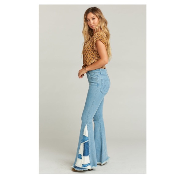 Show Me Your MuMu | Woodstock Patchwork Flare Jeans - Picture 5 of 16